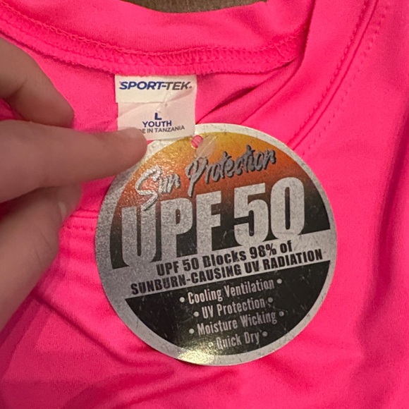 Girls' Hot Pink Mermaid Swim Coverup Rash Guard - Picture 2 of 6